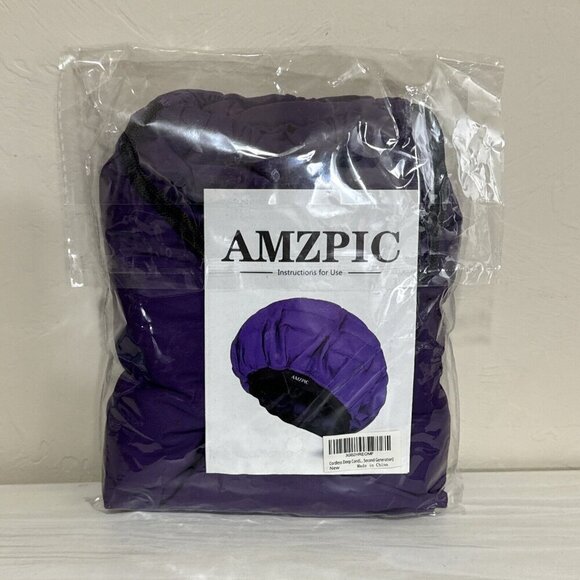 AMZPIC Microwavable Deep Conditioning Hair Bonnet Purple New - Picture 6 of 7
